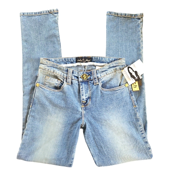 NWT | Y2K Iconic Low-Rise Tapered Leg Jeans Womens Size 5 - Picture 2 of 6